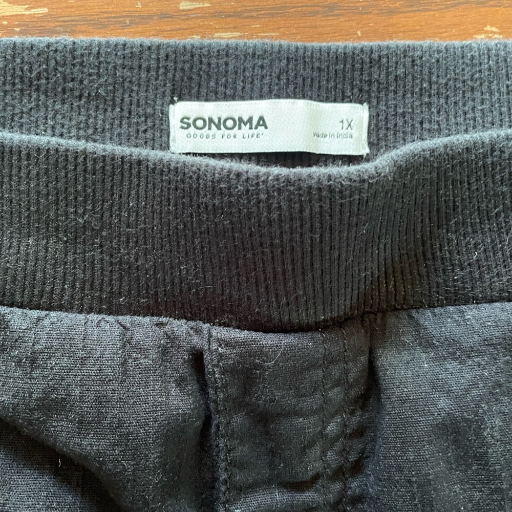 Sonoma Black Shorts 1X